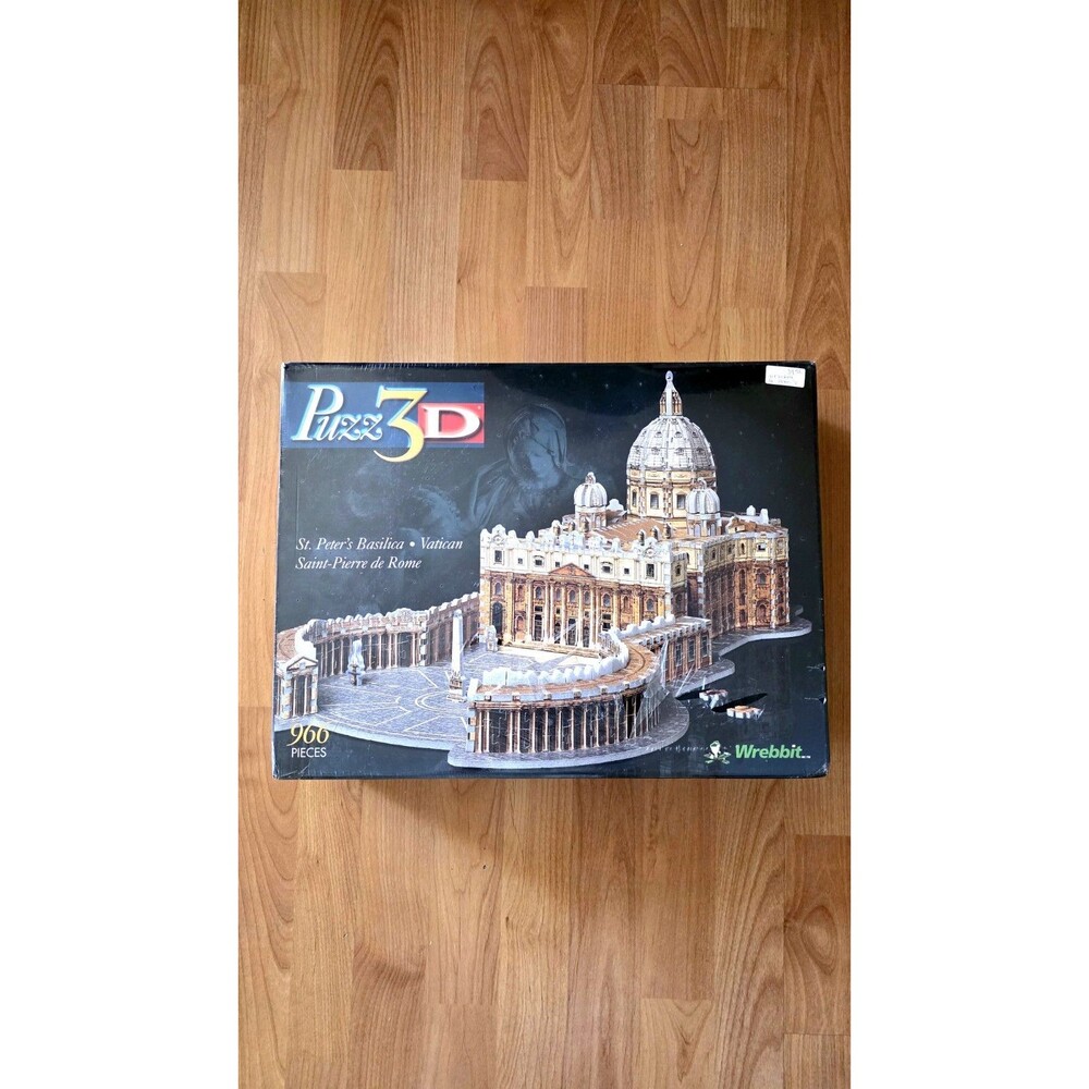 Vintage 1998 Wrebbit Puzz 3D St. Peter's Basilica Vatican Puzzle Sealed Canada